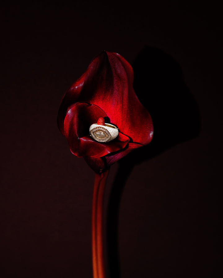 Marquise Diamond Pinky Ring