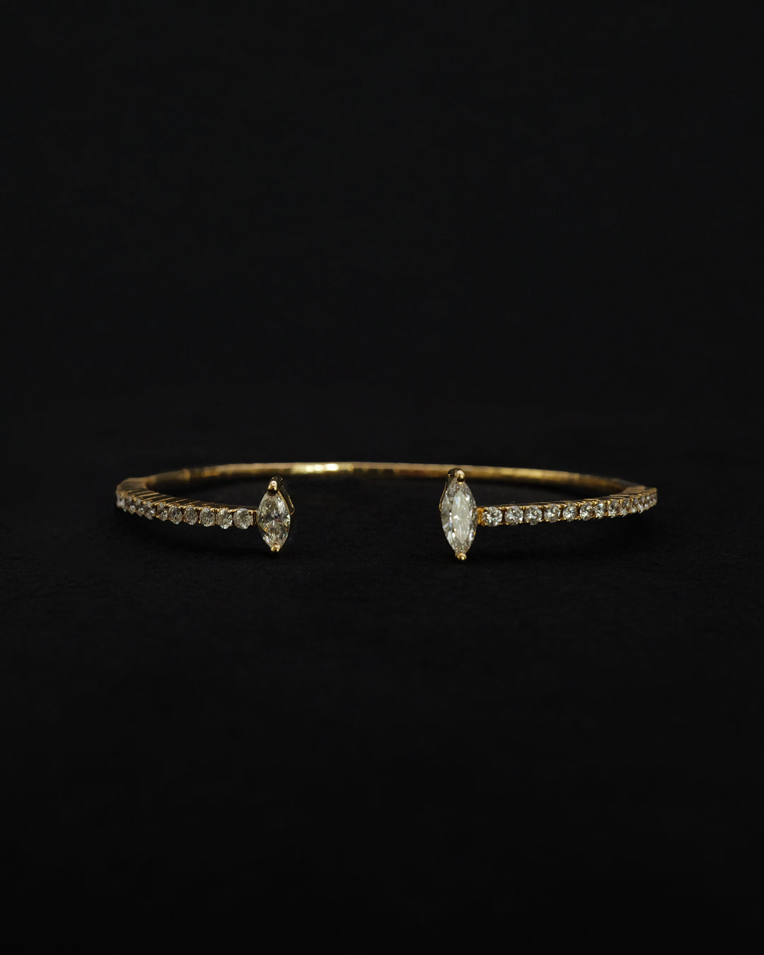 Marquise Open Bangle