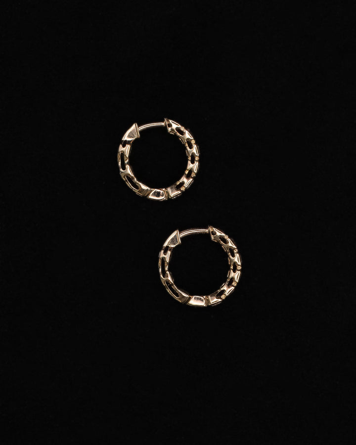 Emerald Diamond Bezel Earrings