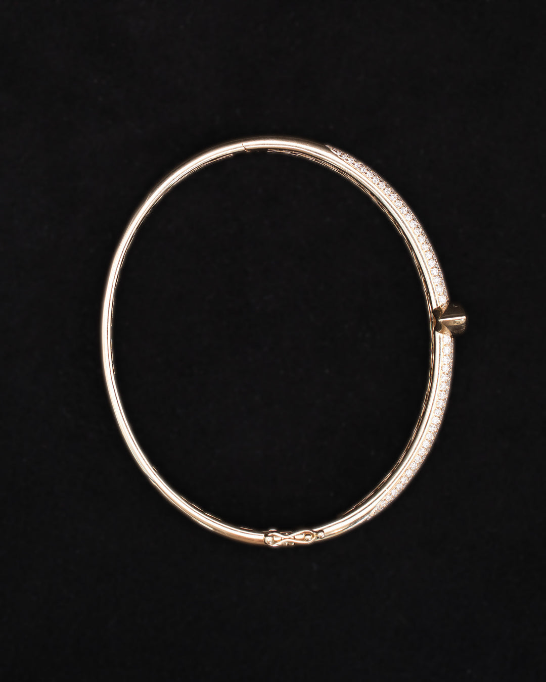 Diamond Pear Bangle Bracelet
