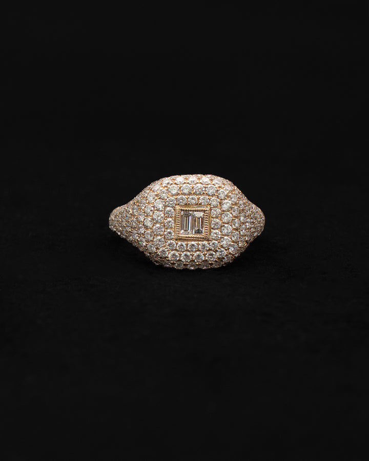 Diamond Baguette Pave Ring