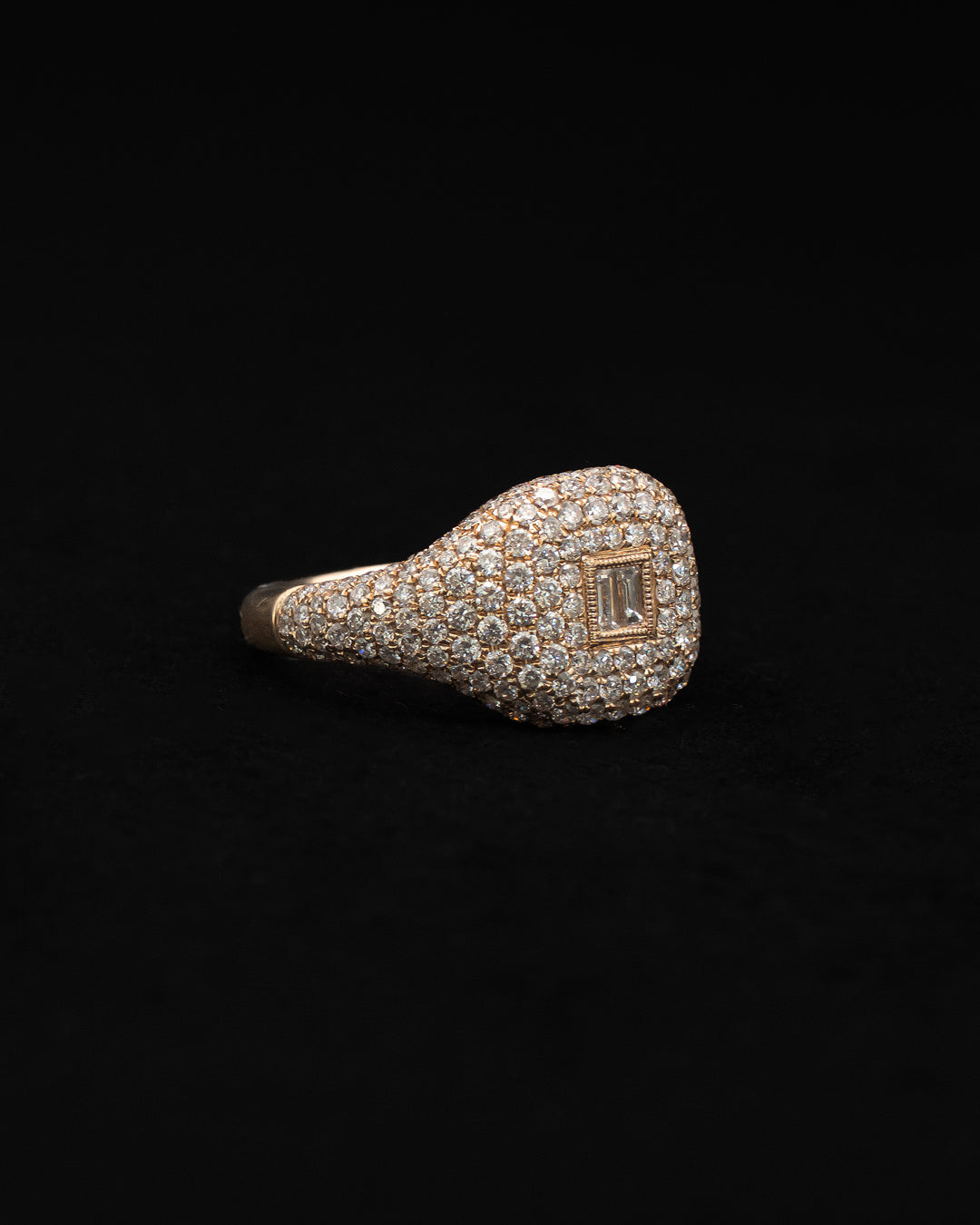Diamond Baguette Pave Ring
