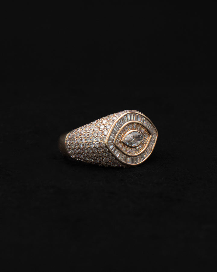 Marquise Diamond Pinky Ring