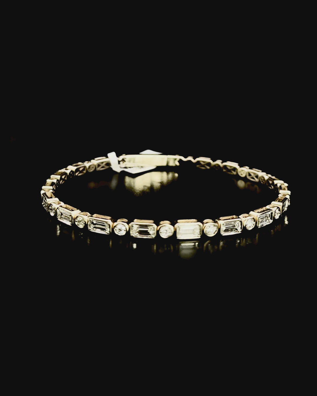 Bezel Tennis Bracelet