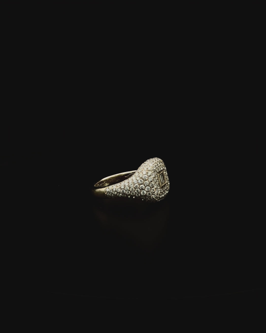 Diamond Baguette Pave Ring