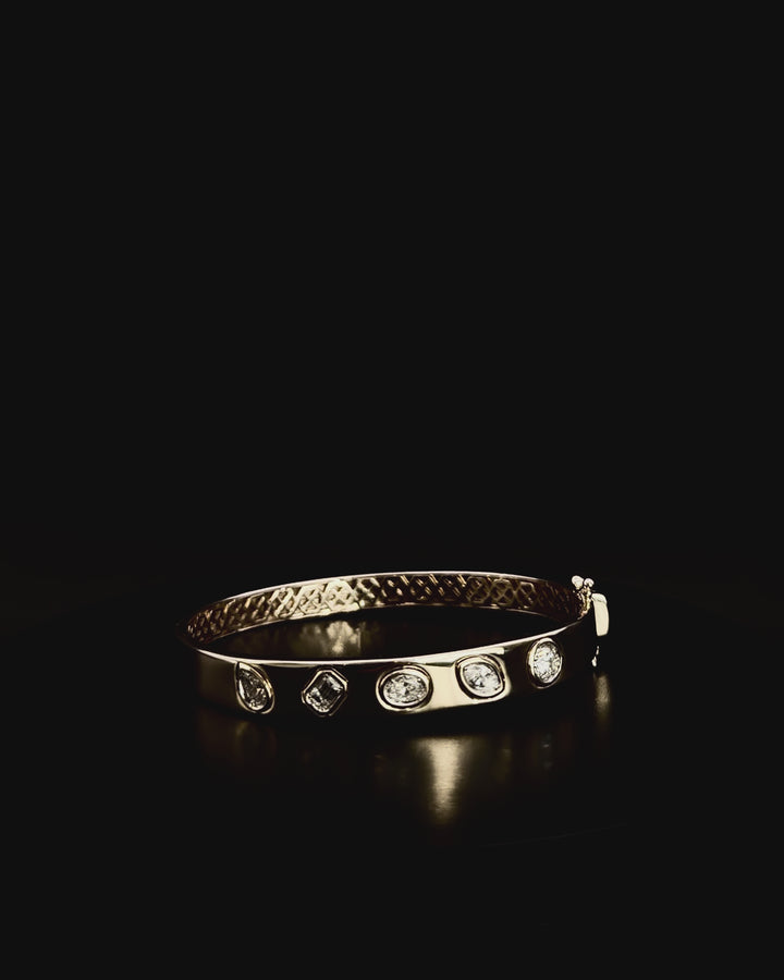 Diamond Bezel Bangle
